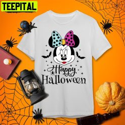 2022 Minnie Mouse Minnie Scary Halloween Retro Art Unisex T-Shirt