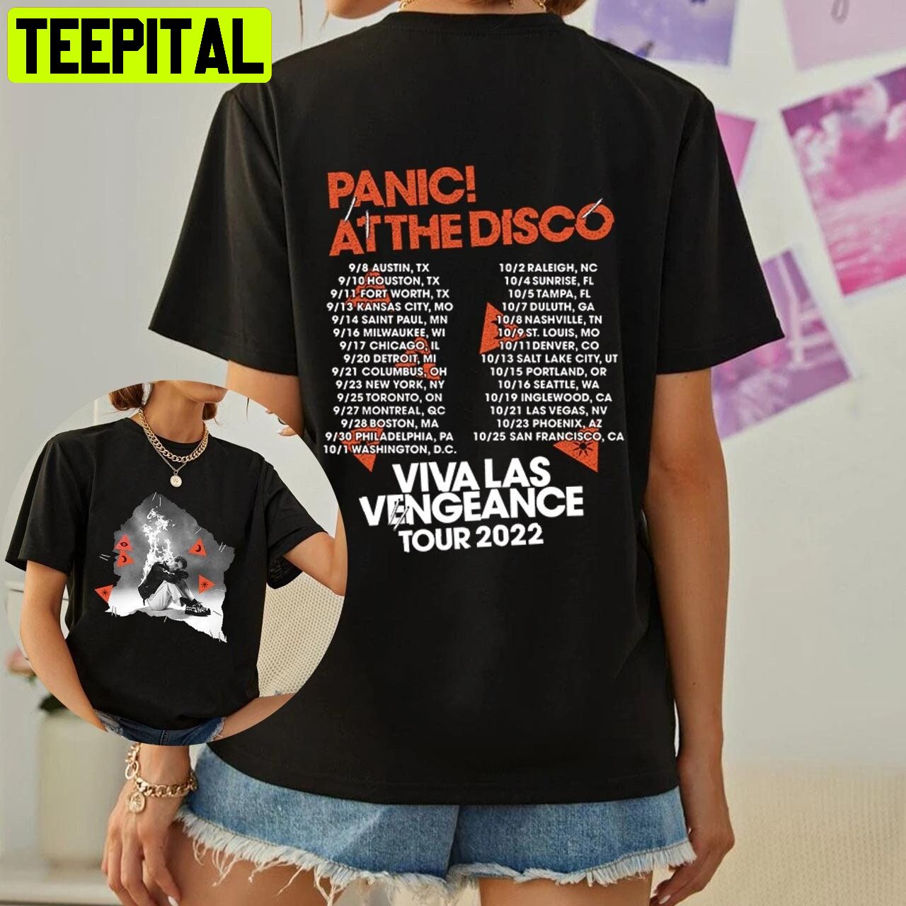 2022 Tour Merch Admat Tour Panic At The Disco Unisex T-Shirt