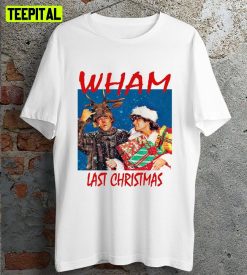 2022 Wham Last Christmas George Michael Xmas Santa Retro Design T-Shirt