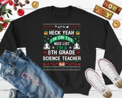 8th Grade Science Teacher Ugly Xmas Sweater