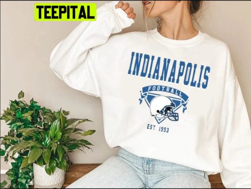 90s Vintage Retro Style Indianapolis Football Trending Unisex Sweatshirt