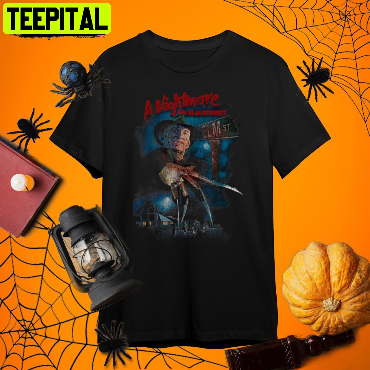 A Nightmare On Elm Street Freddy Poster Fade A Nightmare On Elm Street Retro Art Unisex T-Shirt
