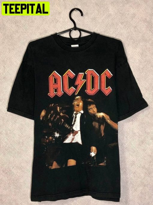 Acdc 2001 Tour Official Retro Design T-Shirt