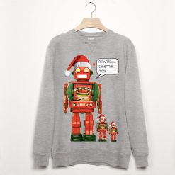 Activate Christmas Mode Robot Men’s Sweatshirt