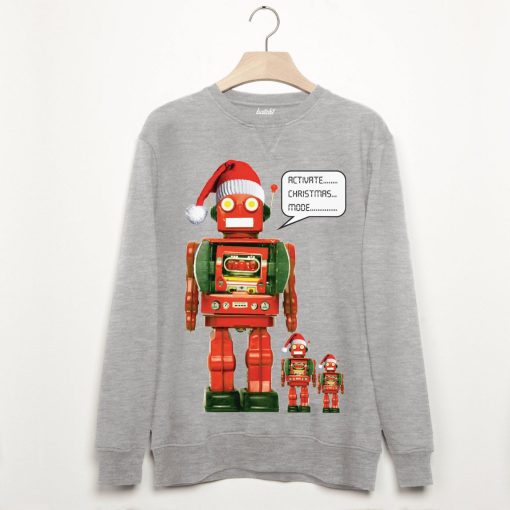 Activate Christmas Mode Robot Men’s Sweatshirt