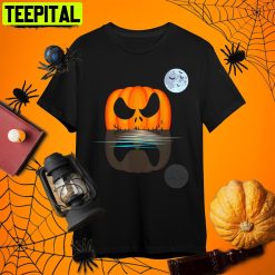 Adult Pumpkin Costume For Halloween Funny Scary Men Women T Retro Art Unisex T-Shirt