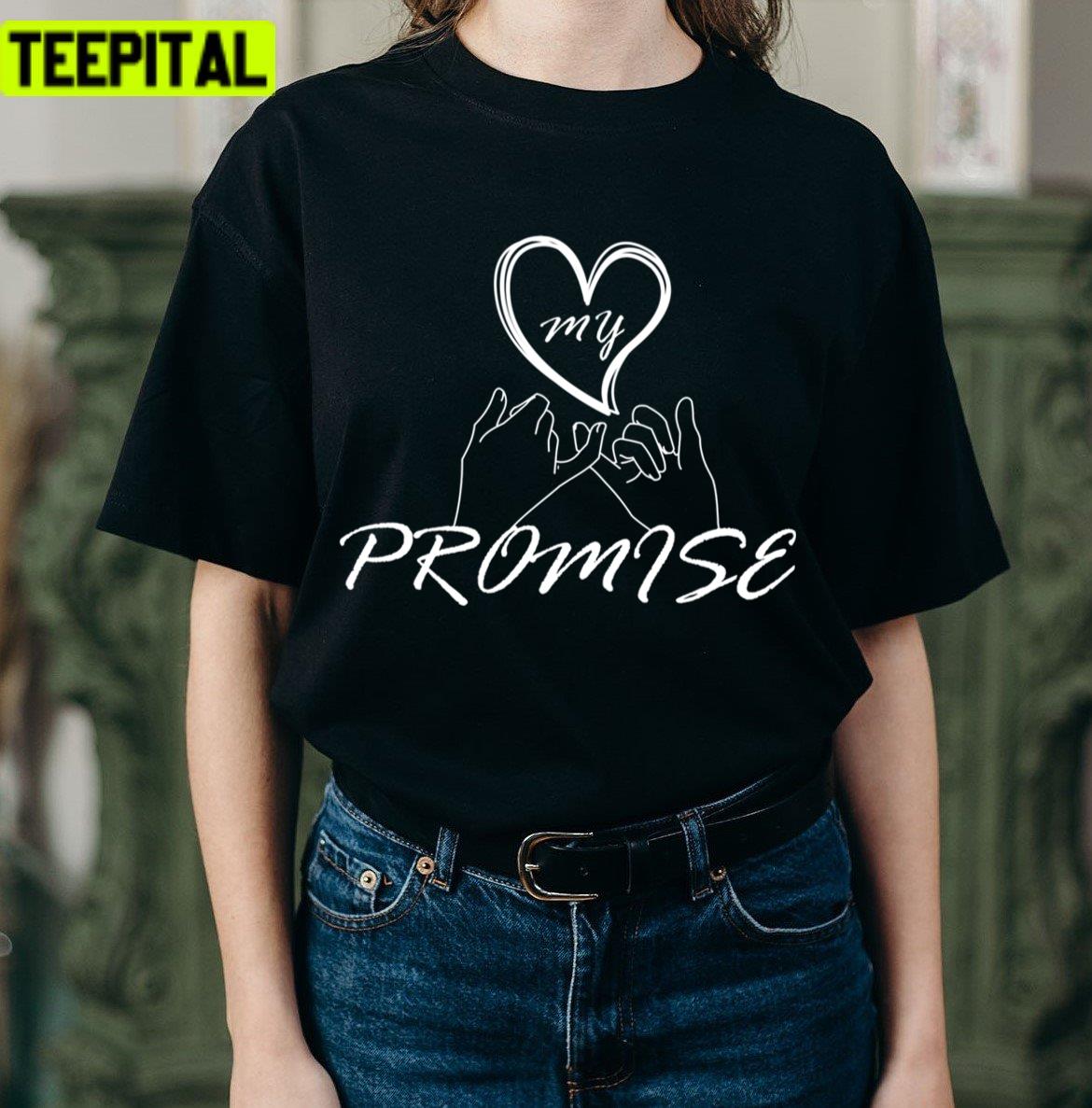 Aesthetic Design Kay Promise Rings For Her Unisex T-Shirt