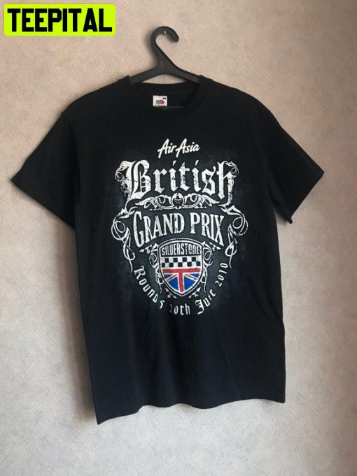 Air Asia British Grand Prix Retro Design T-Shirt