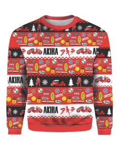 Akira Kaneda Bike Xmas Ugly Christmas 3D Sweater