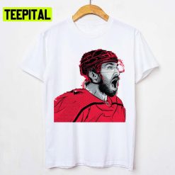 Alex Ovechkin Red Design Ice Hockey Player Unisex T-Shirt