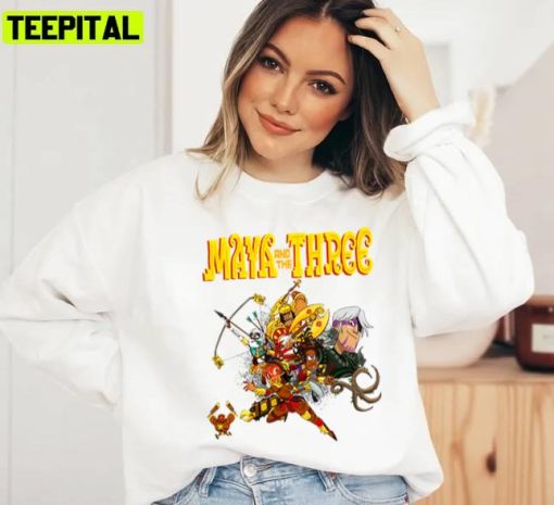 All Characters Design Maya And The Three Funny Unisex T-Shirt