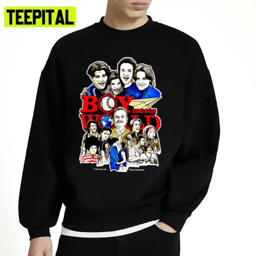 All Characters In Boy Meets World Animated Design Unisex Sweatshirt