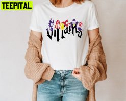 All Villains Evil Friends Halloween Unisesx T-Shirt