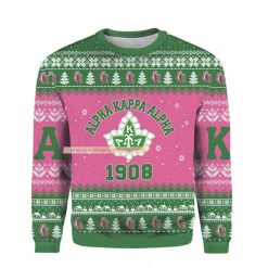 Alpha Kappa Alpha 1908 Christmas Believe Ugly 3D Christmas Sweater