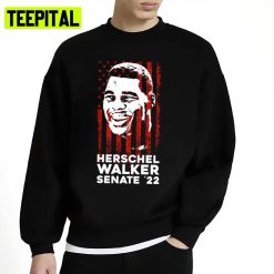 American Flag Art Herschel Walker Senate ’22 Unisex Sweatshirt