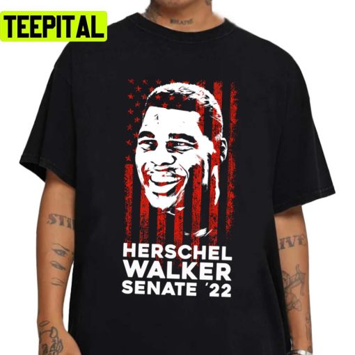 American Flag Art Herschel Walker Senate ’22 Unisex Sweatshirt