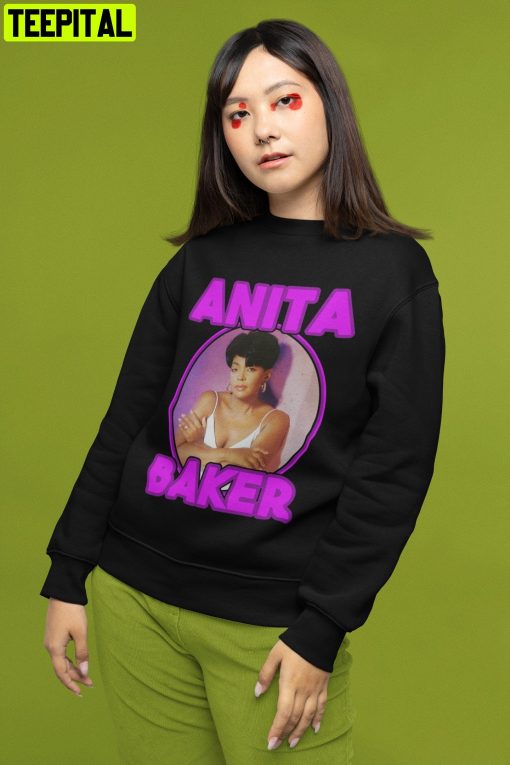 American Singer Anita Baker Retro Design Sweatshirt