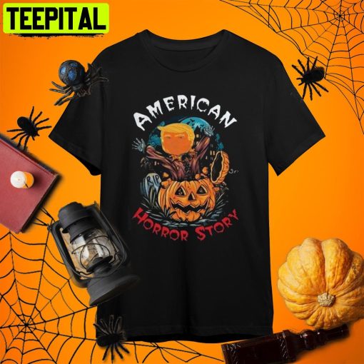 American Trump Horror Story Donald Trump Halloween Retro Art Unisex T-Shirt