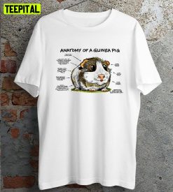 Anatomy Of Guinea Pig Cute Retro Design T-Shirt