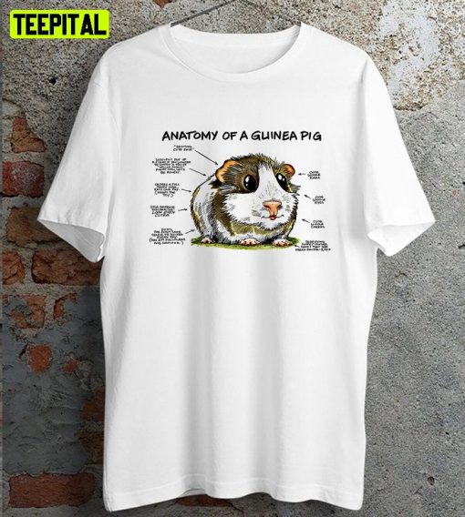 Anatomy Of Guinea Pig Cute Retro Design T-Shirt