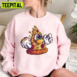 Angry Pizza Oneeye Monster Unisex Sweatshirt