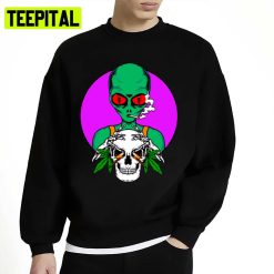 Animated Aliens Design Big And Tall Halloween Unisex Sweatshirt