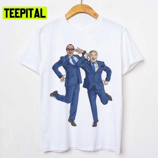 Animated Comedians Art Morecambe And Wise Eric Ernie Unisex T-Shirt