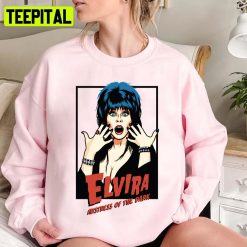 Animated Portrait Elvira Mistress Of The Dark Unisex Sweatshirt