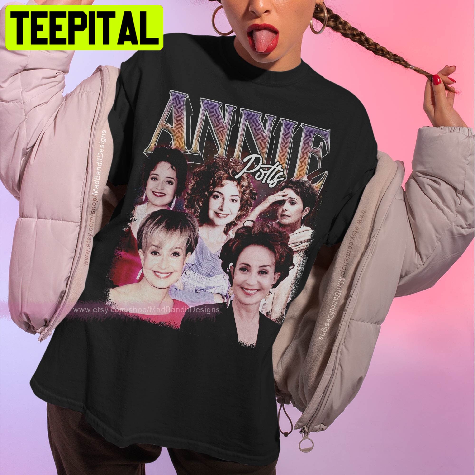 Annie Potts Cool Retro Rock Trending Unisex T-Shirt