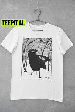 Art-Deco Graphic T-Shirt ‘winter Lady’ Trending Unisex T-Shirt