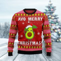 Avo Merry Christmas Unisex 3D Ugly Christmas Sweater