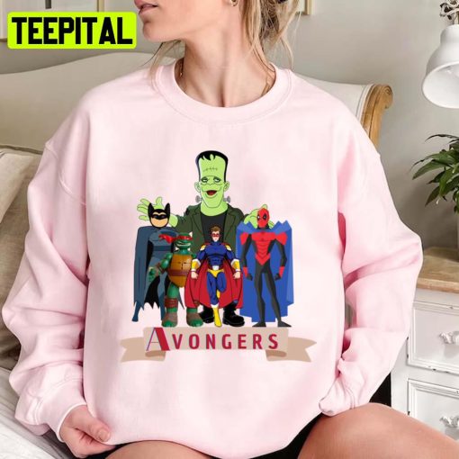 Avongers Super Heroes Funny Power Team Unisex T-Shirt