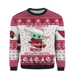 Baby Yoda Arizona Cardinals Ugly 3D Christmas Sweater