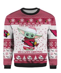 Baby Yoda Arizona Cardinals Ugly 3D Christmas Sweater