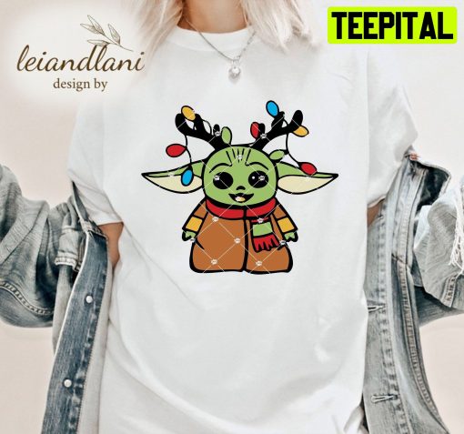 Baby Yoda Light Star Wars Baby For Kids Christmas Unisesx T-Shirt