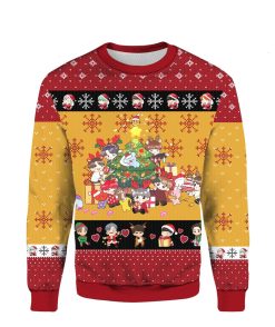 Bangtan Boys Friends BTS Chibi Ugly Xmas 3D Sweater