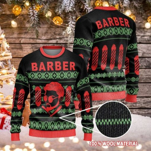 Barber Unisex 3D Ugly Christmas Sweater