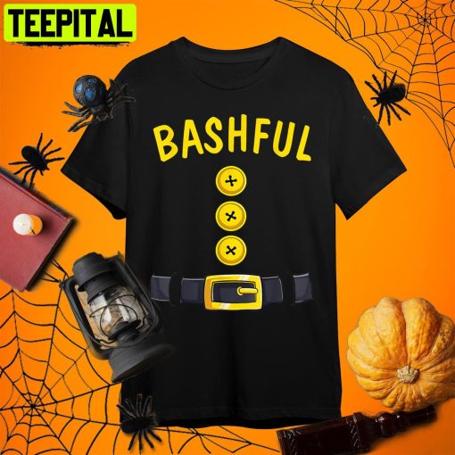 Bashful Halloween Dwarf Costume Color Matching Bashful Dwarf T Retro Art Unisex T-Shirt