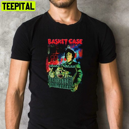 Basket Case 1982 Horror Scary Movie Halloween Retro Design T-Shirt