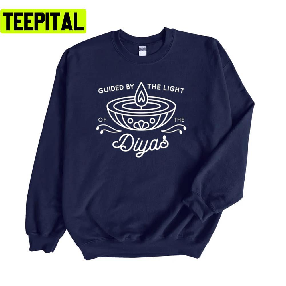Beautiful Diwali Themed Lettering Set Featuring The Quotes Unisex Sweatshirt