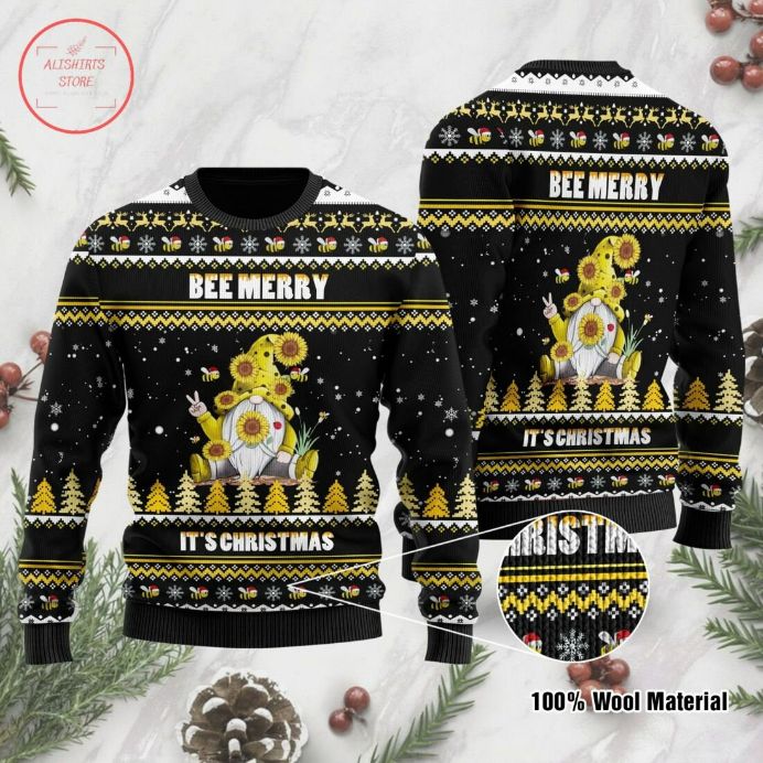 Bee Merry It’s Christmas Ugly Sweater