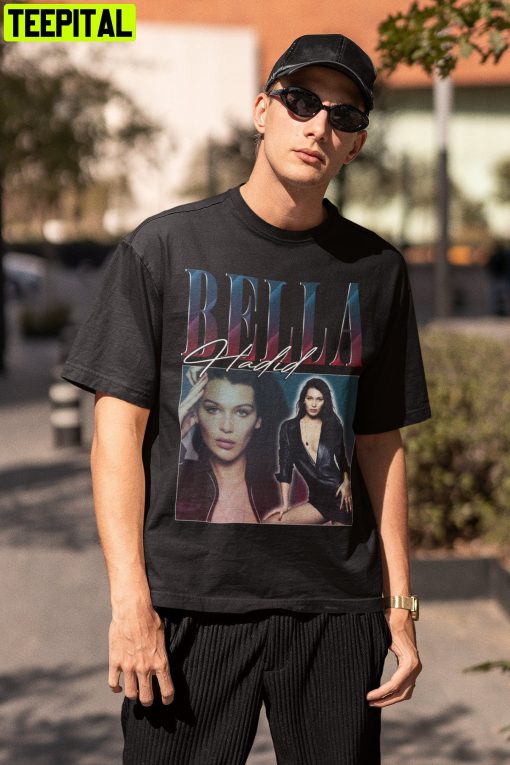 Bella Hadid Retro 90s American Model Retro Design T-Shirt