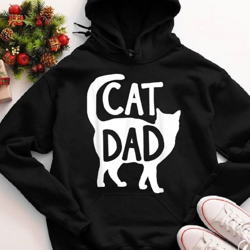 Best Cat Dad Fathers Day Men Kitty Daddy Papa Christmas Gift Hoodie