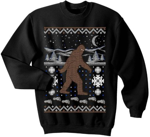 Bigfoot Ugly Christmas Sweater