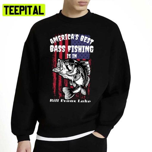 Bill Evans Lake New Mexico Bass Fishing Unisex Sweatshirt