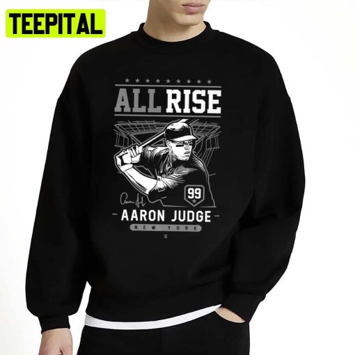 Black And White Design Aaron Judge All Rise Apparel Unisex T-Shirt