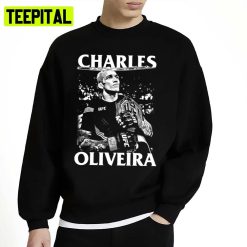 Black And White Design Charles Oliveira Ufc Fighter Unisex Sweatshirt