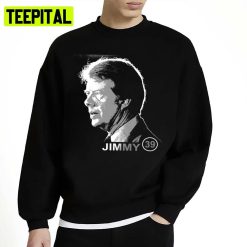 Black And White Design Jimmy Carter Unisex Sweatshirt