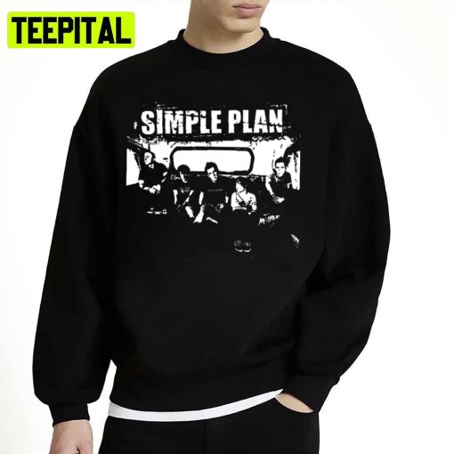 Black And White Design Simple Plan Unisex Sweatshirt