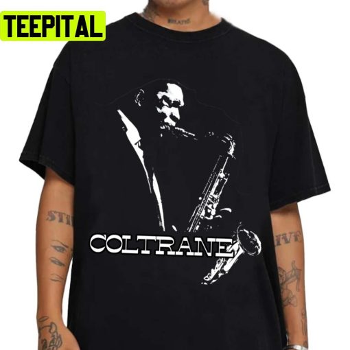 Black And White Jazz Music John Coltrane Plain Design Unisex Sweatshirt